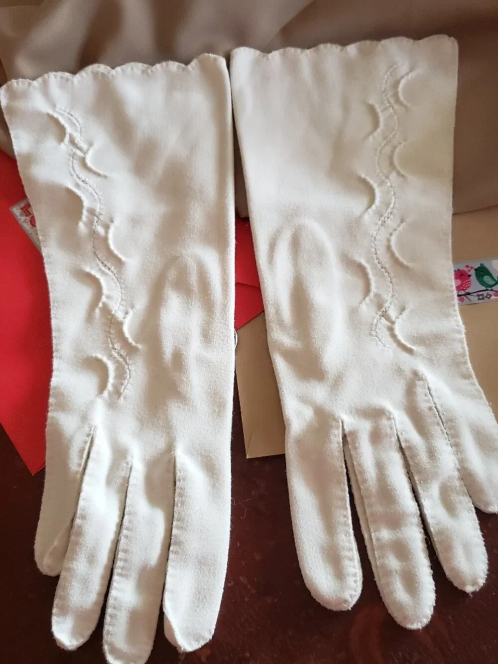 VINTAGE VAN RAALTE REINDOE HIGH FASHION WHITE GLOVES
